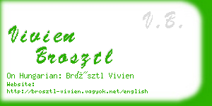 vivien brosztl business card